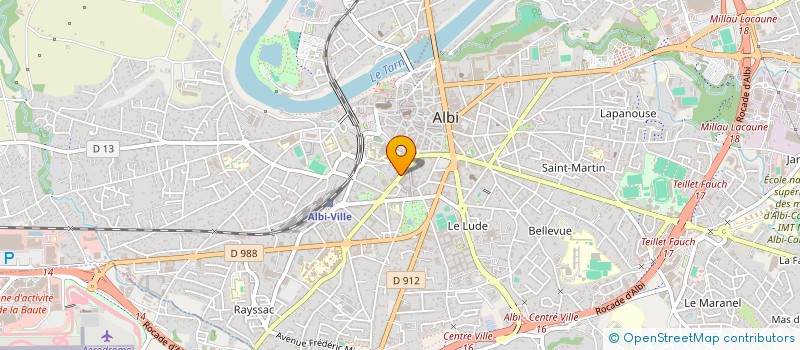 localisation de l'entreprise SCI SOCLA à ALBI