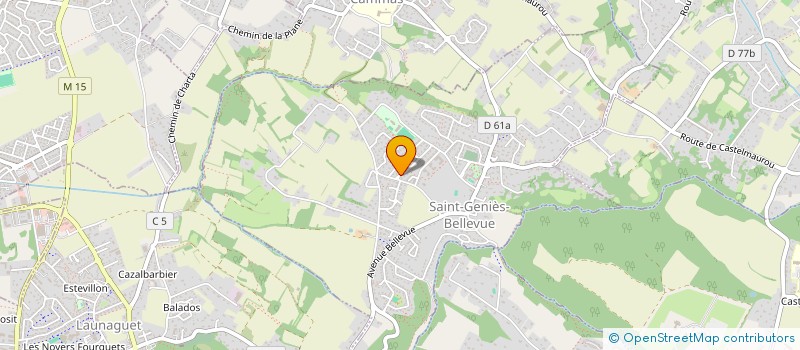 localisation de l'entreprise SCI SOCLAI à SAINT-GENIES-BELLEVUE