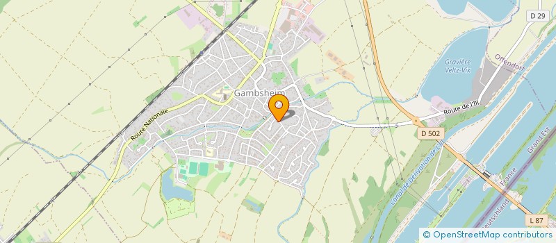 localisation de l'entreprise SCI SOCLAVI  GAMBSHEIM