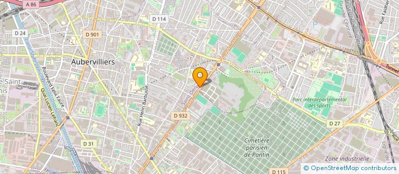 localisation de l'entreprise SCI SOCMED  AUBERVILLIERS