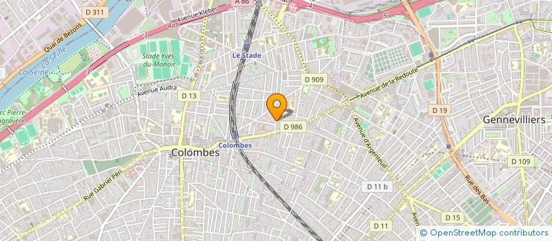 localisation de l'entreprise SCI SOCOLAS  COLOMBES