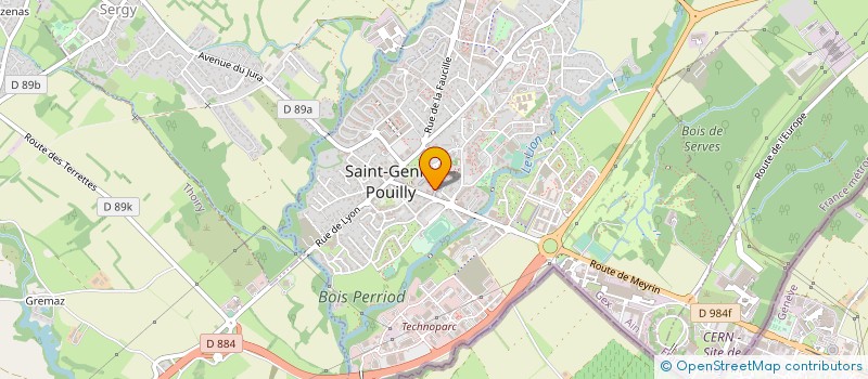 localisation de l'entreprise SCI SOCRATE à SAINT-GENIS-POUILLY