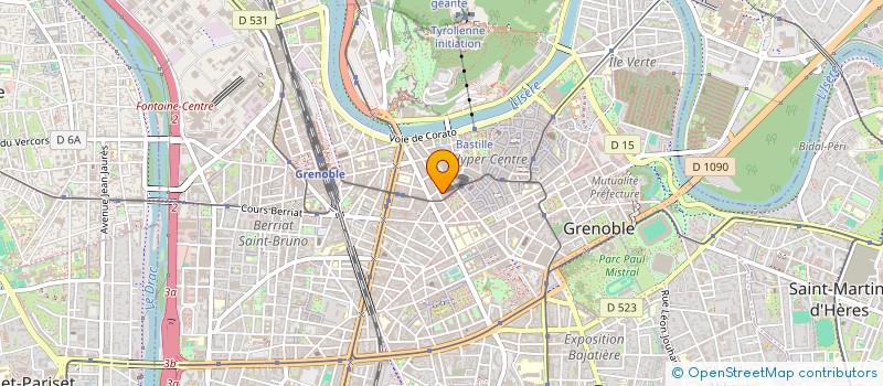 localisation de l'entreprise SCI SOCRATE  GRENOBLE