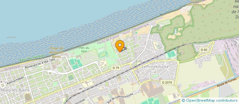 localisation de l'entreprise SCI SOCRATE & ASSOCIES à DUNKERQUE