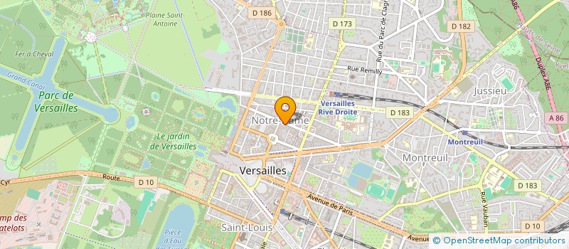 localisation de l'entreprise SCI SOCRATE ET CHINOOK à VERSAILLES