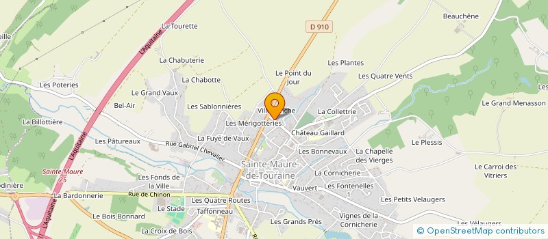 localisation de l'entreprise SCI SODA  SAINTE-MAURE-DE-TOURAINE