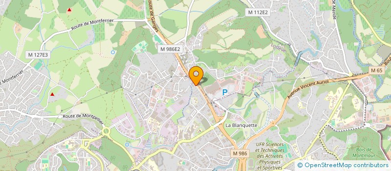 localisation de l'entreprise SCI SODA à MONTPELLIER