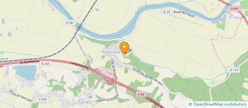 localisation de l'entreprise SCI SODALU  HASTINGUES