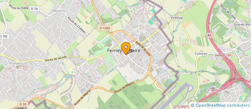 localisation de l'entreprise SCI SODAMO à FERNEY-VOLTAIRE
