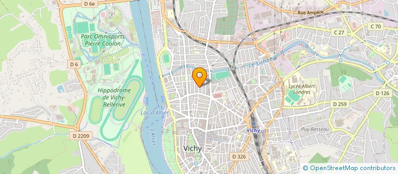localisation de l'entreprise SCI SODENA THALASSA à VICHY