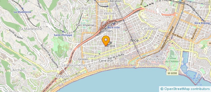 localisation de l'entreprise SCI SODENTAL à NICE