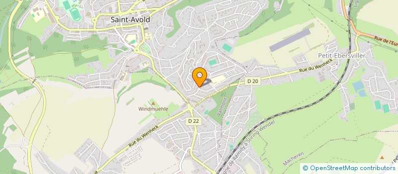 localisation de l'entreprise SCI SODERIEL  SAINT-AVOLD