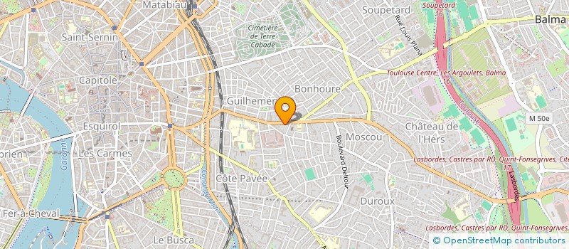 localisation de l'entreprise SCI SODERM à TOULOUSE