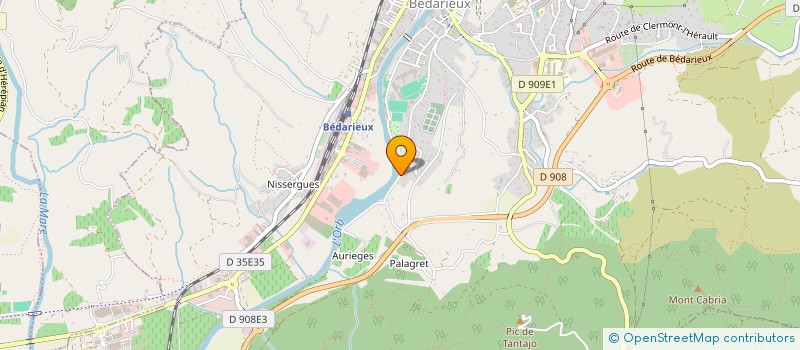 localisation de l'entreprise SCI SODEROQ  BEDARIEUX