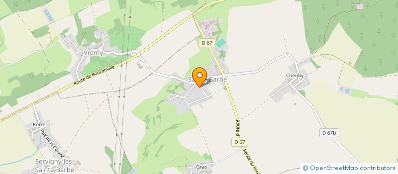 localisation de l'entreprise SCI SODEXIM  SAINTE-BARBE