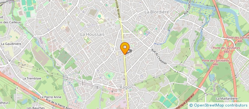 localisation de l'entreprise SCI SODIFUSION  REZE