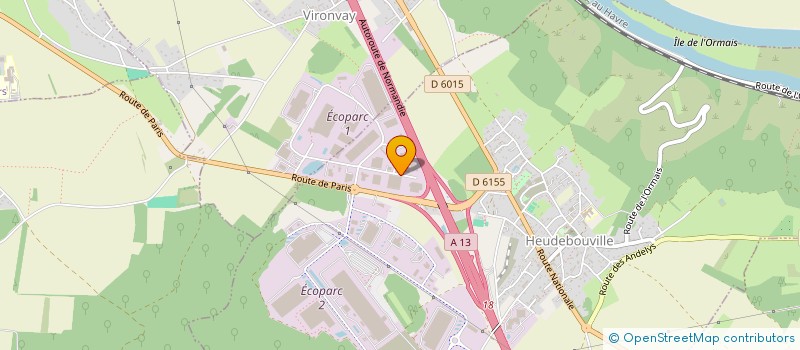 localisation de l'entreprise SCI SODIS  HEUDEBOUVILLE