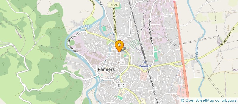 localisation de l'entreprise SCI SODIVA à PAMIERS