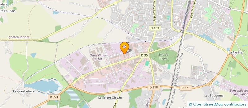 localisation de l'entreprise SCI SOEL  CHATEAUBRIANT