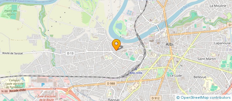 localisation de l'entreprise SCI SOEURS BELLES  ALBI