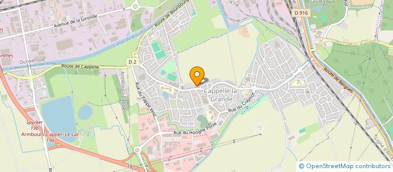 localisation de l'entreprise SCI SOEURS BLANCHES N 5  CAPPELLE-LA-GRANDE