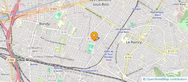 localisation de l'entreprise SCI SOEYLE  LES PAVILLONS-SOUS-BOIS