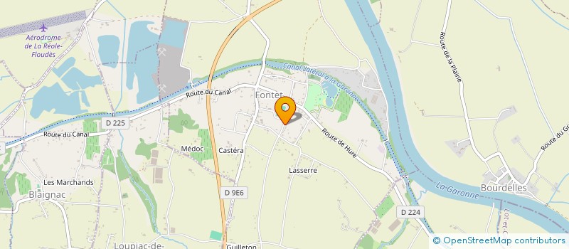 localisation de l'entreprise SCI SOF  FONTET