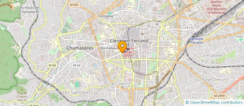 localisation de l'entreprise SCI SOF  CLERMONT-FERRAND