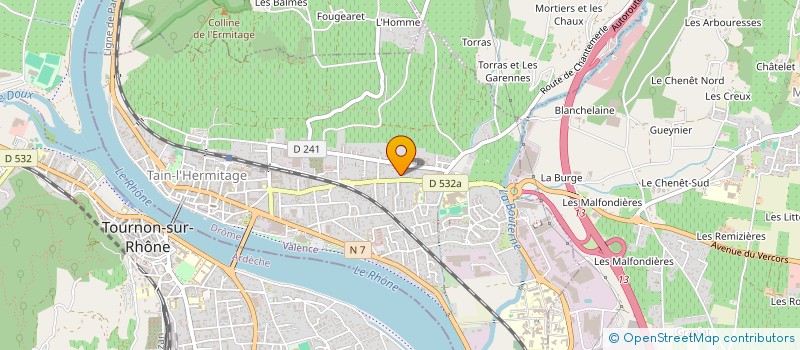 localisation de l'entreprise SCI SOFA  TAIN L HERMITAGE