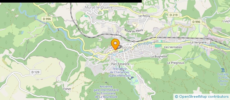 localisation de l'entreprise SCI SOFABY  LA BOURBOULE