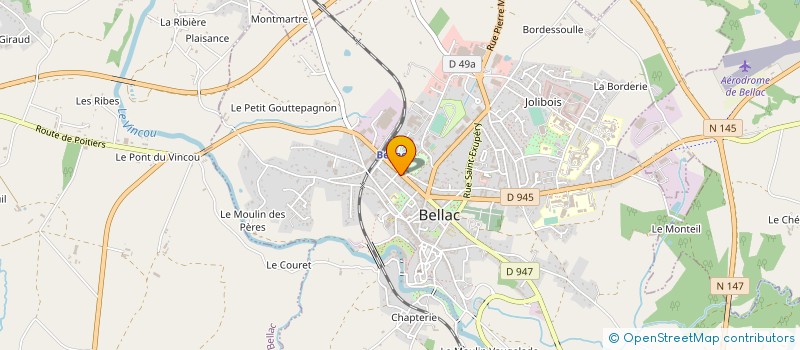 localisation de l'entreprise SCI SOFACO à BELLAC