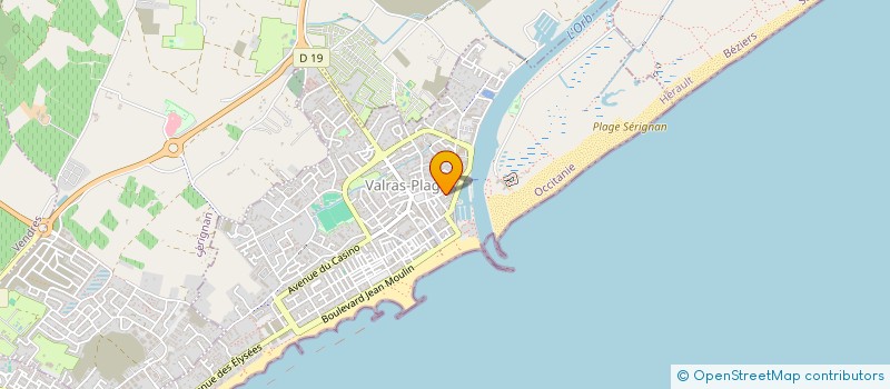 localisation de l'entreprise SCI SOFAG  VALRAS-PLAGE