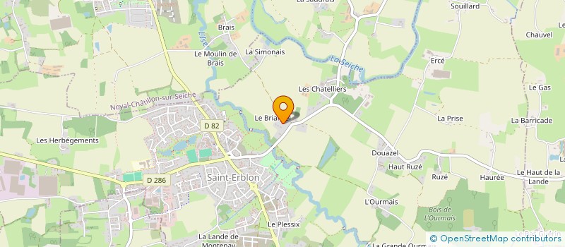 localisation de l'entreprise SCI SOFAJEF  SAINT-ERBLON