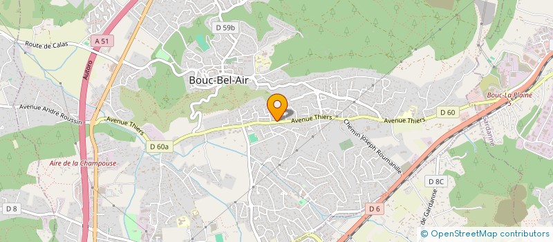 localisation de l'entreprise SCI SOFAMOR à BOUC-BEL-AIR