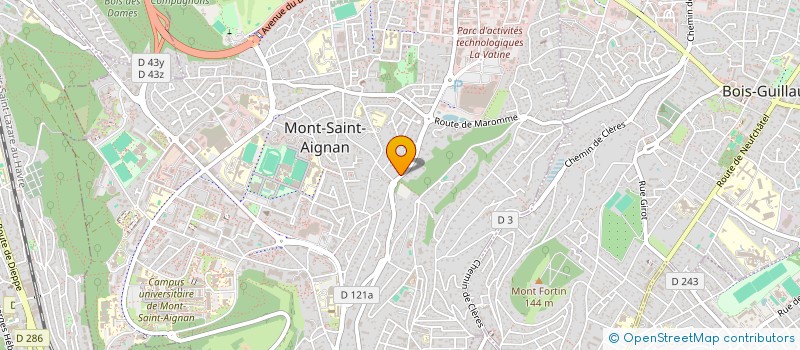 localisation de l'entreprise SCI SOFAN  MONT-SAINT-AIGNAN