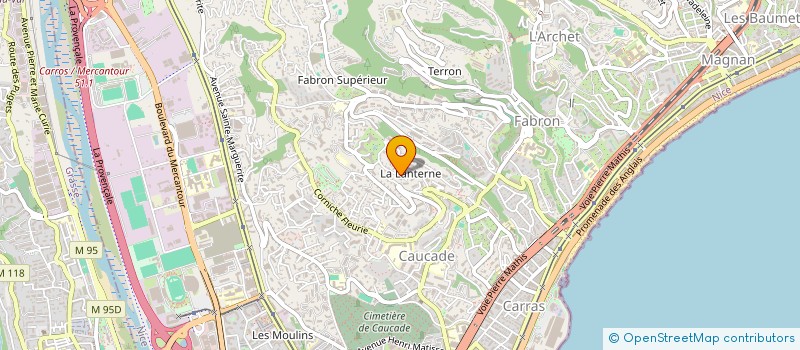 localisation de l'entreprise SCI SOFANA à NICE