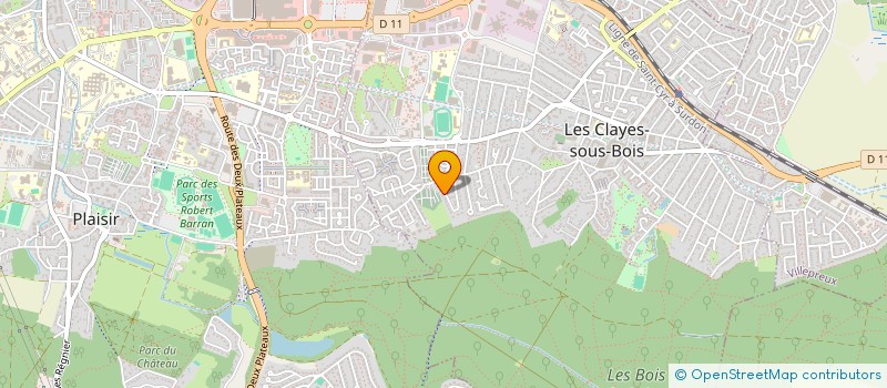 localisation de l'entreprise SCI-SOFAST à LES CLAYES-SOUS-BOIS