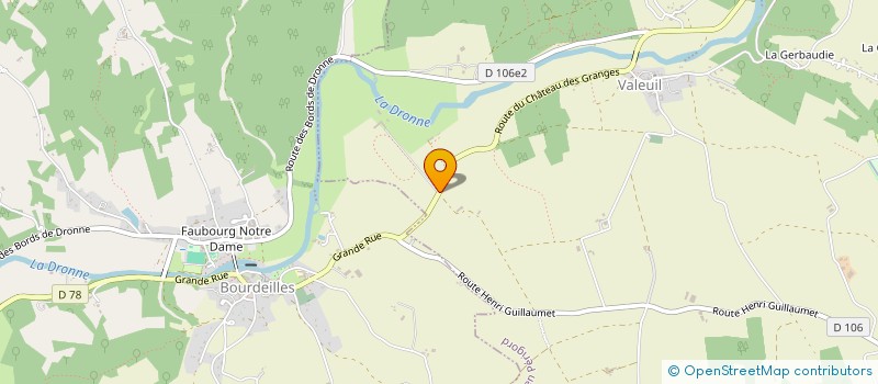 localisation de l'entreprise SCI SOFAVAS à BRANTOME EN PERIGORD