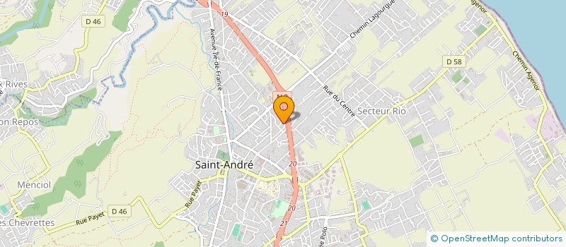 localisation de l'entreprise SCI SOFAWA à SAINT-ANDRE
