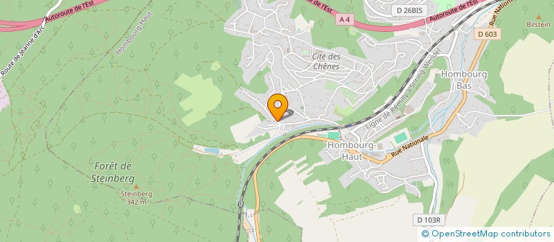localisation de l'entreprise SCI SOFEGIM à HOMBOURG-HAUT