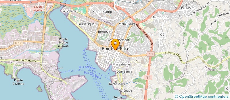 localisation de l'entreprise SCI SOFIA à POINTE A PITRE