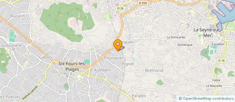 localisation de l'entreprise SCI SOFIA à SIX-FOURS-LES-PLAGES