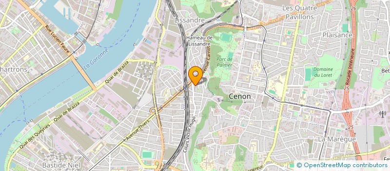 localisation de l'entreprise SCI SOFIA  CENON