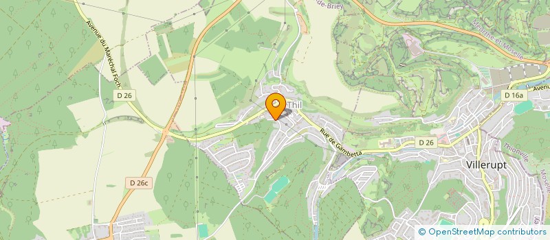 localisation de l'entreprise SCI SOFIA  THIL