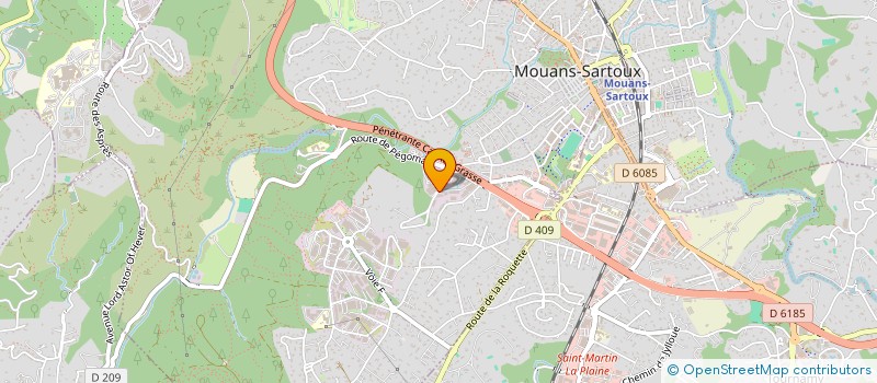 localisation de l'entreprise SCI SOFIA à MOUANS-SARTOUX