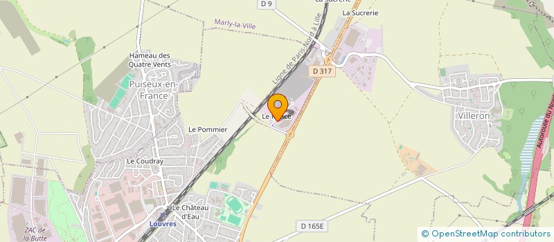 localisation de l'entreprise SCI SOFIANE  LOUVRES