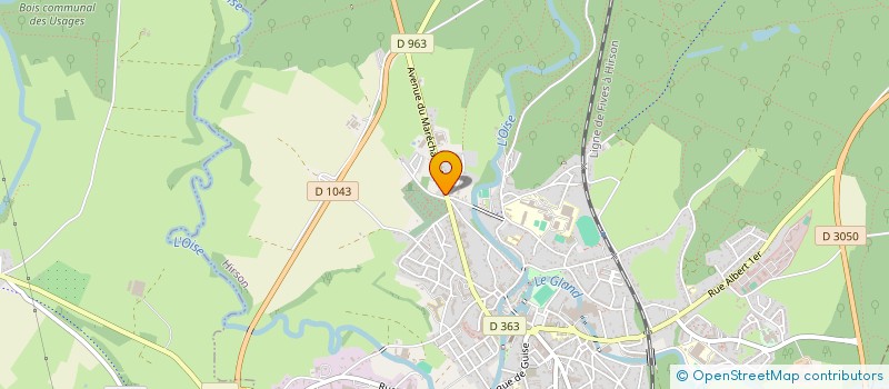 localisation de l'entreprise SCI SOFIANE  HIRSON