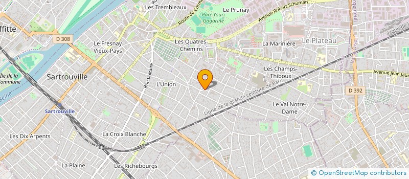 localisation de l'entreprise SCI SOFIAP  SARTROUVILLE