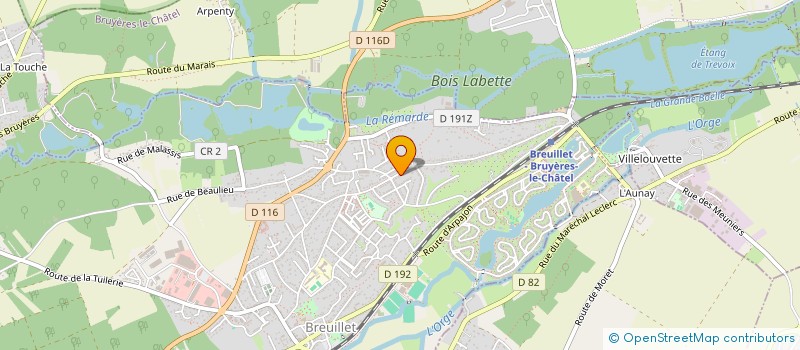 localisation de l'entreprise SCI SOFIAPOUPE  BREUILLET