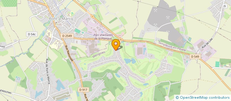 localisation de l'entreprise SCI SOFIBAR à MERIGNIES
